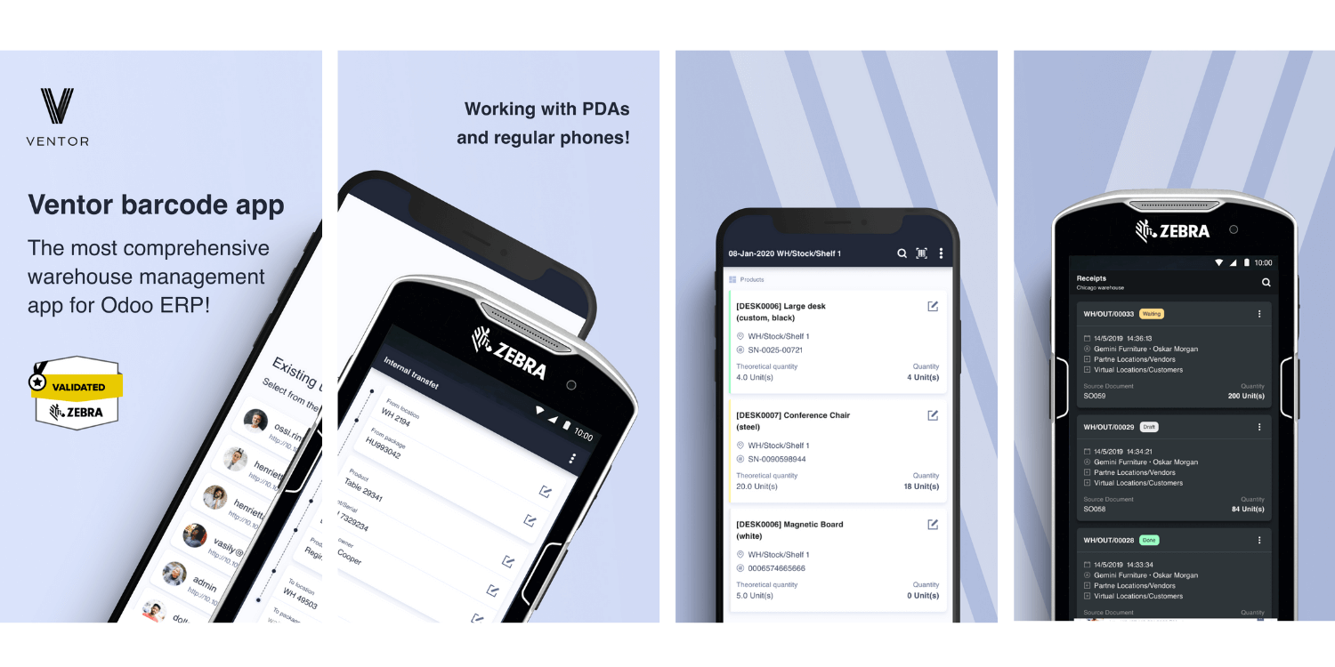 ventor app for odoo inventory